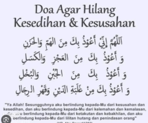 Ilustrasi seseorang berdoa untuk menghilangkan kesedihan dan rasa sedih yang mendalam