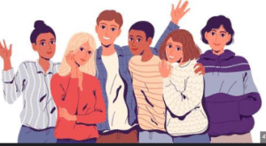 Remaja berada di lingkungan teman sebaya yang memengaruhi iman dan perilaku mereka