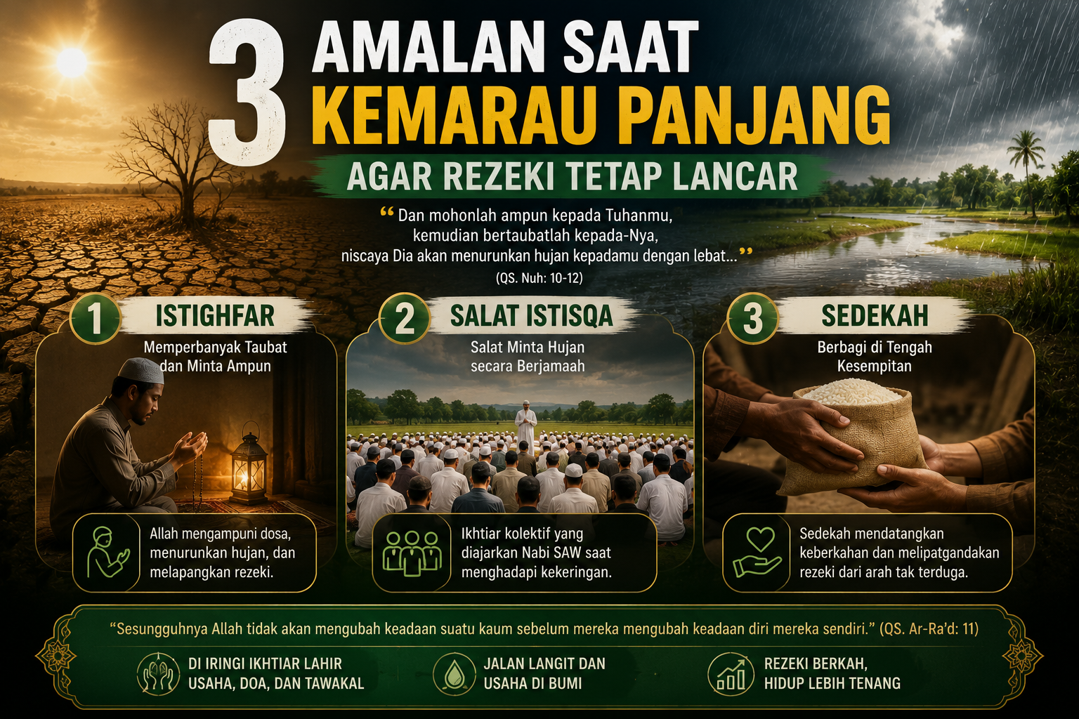 3 Amalan Saat Kemarau Panjang Agar Rezeki Tetap Lancar post thumbnail image